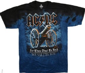 AC/DC 21 Gun Salute Tie Dye T-Shirt