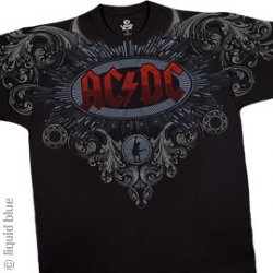 AC/DC Black Ice Classic Black Athletic T-Shirt
