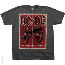 AC/DC Iron Plate Charcoal T-Shirt