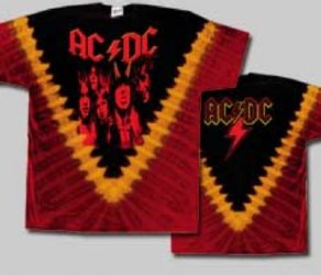 AC/DC Highway to Hell V Dye T-Shirt