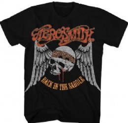 Aerosmith Back in the Saddle Black T-Shirt