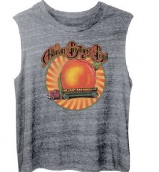 Allman Brothers Peach Truck Heather Grey Junior Muscle Shirt