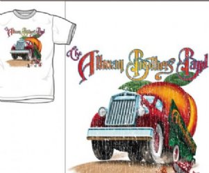 Allman Brothers Road Goes On Distressed White T-Shirt
