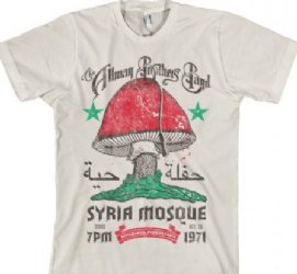 Allman Brothers Syria Mosque 1971 Natural T-Shirt
