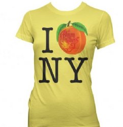 Allman Brothers I Peach NY Yellow Zest Junior Shirt