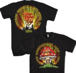 Allman Brothers 45th Anniversary Mushroom Black T-Shirt