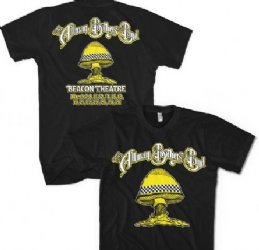 Allman Brothers Taxi Mushroom Tour Black T-Shirt