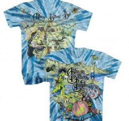 Allman Brothers All Over Collage Tour 1996 Tie Dye T-Shirt