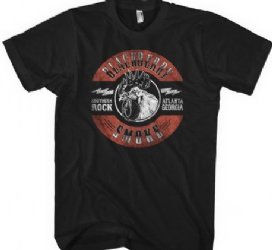 Blackberry Smoke Rooster Soft Black T-Shirt