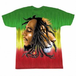 Bob Marley Profiles Tie Dye T-Shirt