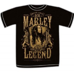 Bob Marley Rebel Legend Black T-Shirt
