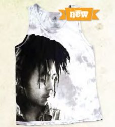 Bob Marley Contemplation Gray Tank