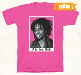Bob Marley B is for Bob Hot Pink Toddler T-Shirt