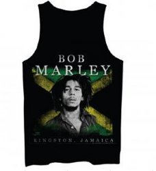Bob Marley Kingston Jamaica Black Tank