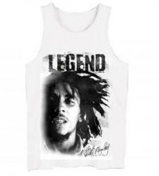 Bob Marley Legend White Tank