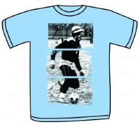 Bob Marley Soccer Blue Youth T-Shirt