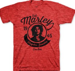 Bob Marley Kingston One Love Red Triblend T-Shirt