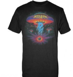 Boston Classic Spaceship Black T-Shirt