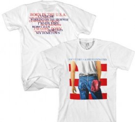 Bruce Springsteen Born in the USA White T-Shirt