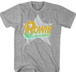 David Bowie Star Logo Heather Soft T-Shirt