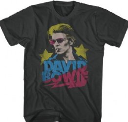 David Bowie Starman Coal Soft T-Shirt