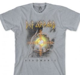 Def Leppard Target Pyromania Heather Grey T-Shirt