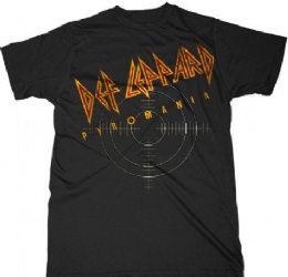 Def Leppard On Target Black T-Shirt