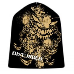 Disturbed Splatter Face Black Beanie
