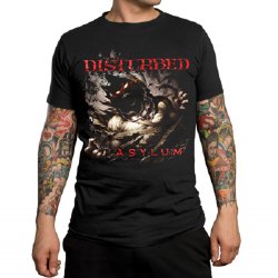 Disturbed Asylum Shred Black T-Shirt