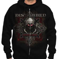 Disturbed Medieval Black Zipper Hoodie
