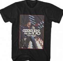 Elvis Presley The King Black T-Shirt