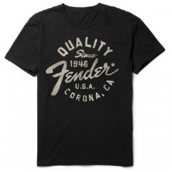 Fender Tee 4 Quality Black T-Shirt