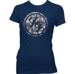 Foo Fighters City Circle Navy Junior Shirt