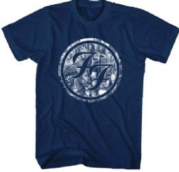 Foo Fighters City Circle Black Soft T-Shirt