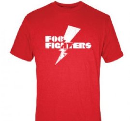 Foo Fighters Lightning Bolt Red T-Shirt