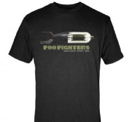 Foo Fighters Bomb Black T-Shirt