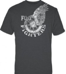 Foo Fighters Winged Wheel Charcoal Grey T-Shirt