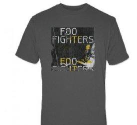 Foo Fighters Box Guitar Charcoal Slim Fit T-Shirt