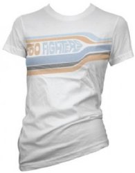 Foo Fighters Striped White Junior Tissue T-Shirt
