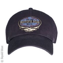 Grateful Dead Steal Your Face Tour Issue Navy Adjustable Cap -- one of many great hats and caps at BluesConspiracy.com