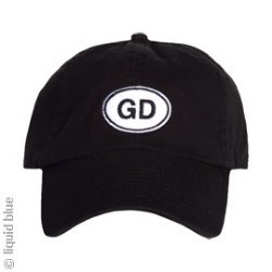 Grateful Dead GD Oval Black Adjustable Baseball Cap