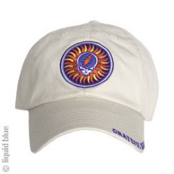 Grateful Dead Steal Your Face Sun Stone Cap -- one of many great hats and caps at BluesConspiracy.com