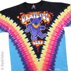 Grateful Dead Liquid Bear V Tie Dye T-Shirt