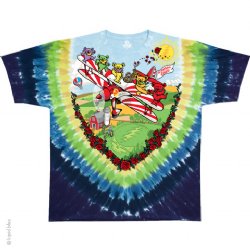 Grateful Dead Bi-Plane Bears Tie Dye T-Shirt