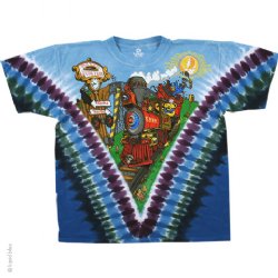 Grateful Dead Casey Jones V Tie Dye T-Shirt