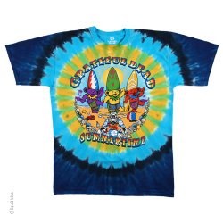 Grateful Dead Beach Bear Bingo Tie Dye T-Shirt