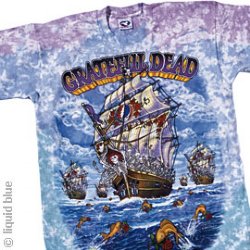 Grateful Dead Ship of Fools Long Sleeve Tie Dye T-Shirt