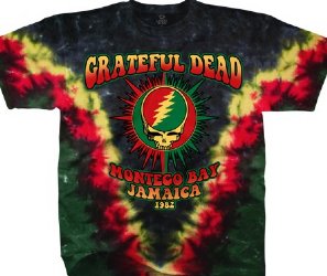 Grateful Dead Montego Bay V Dye Tie Dye T-Shirt