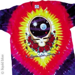 Grateful Dead Space Your Face Tie Dye T-Shirt