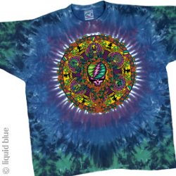 Grateful Dead Celtic Mandala Long Sleeve Tie Dye T-Shirt